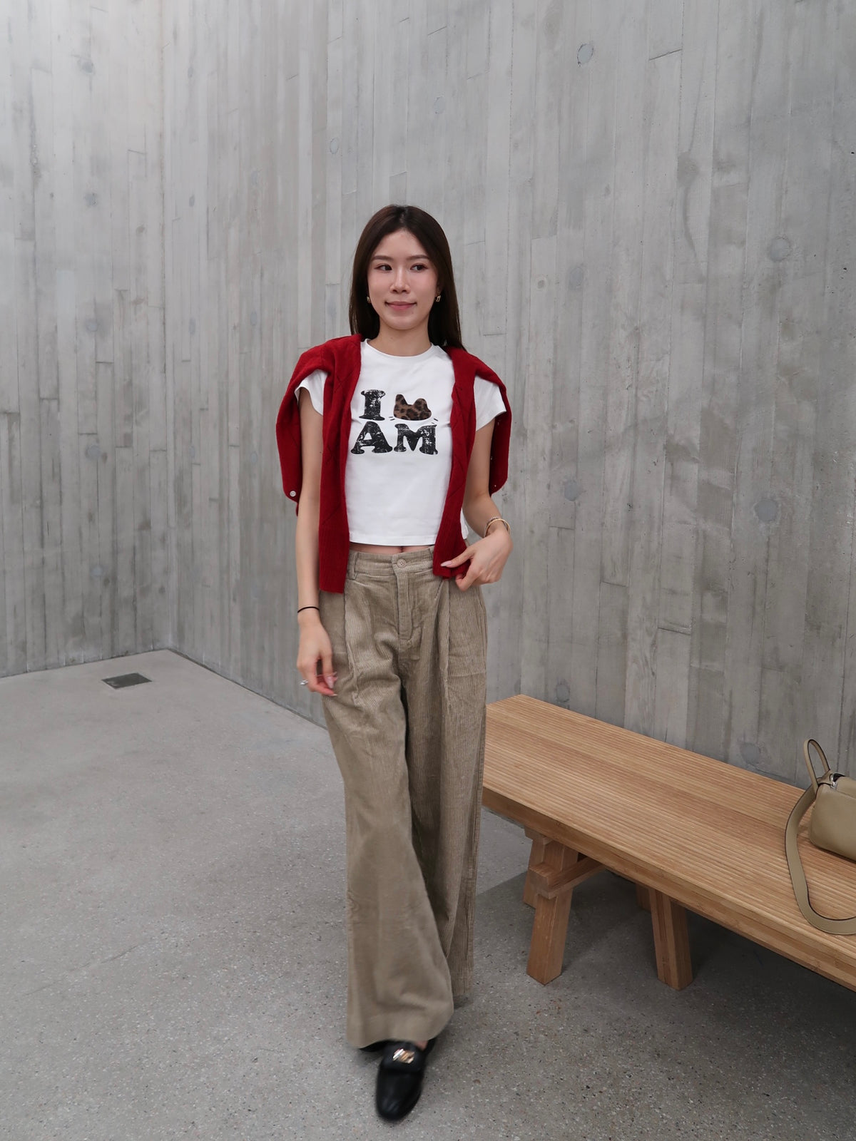 Im Cat Cotton Cropped T Shirt