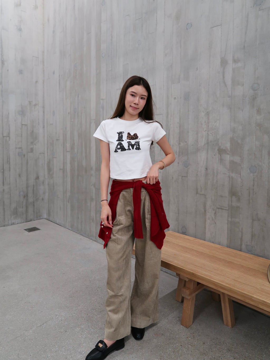 Im Cat Cotton Cropped T Shirt