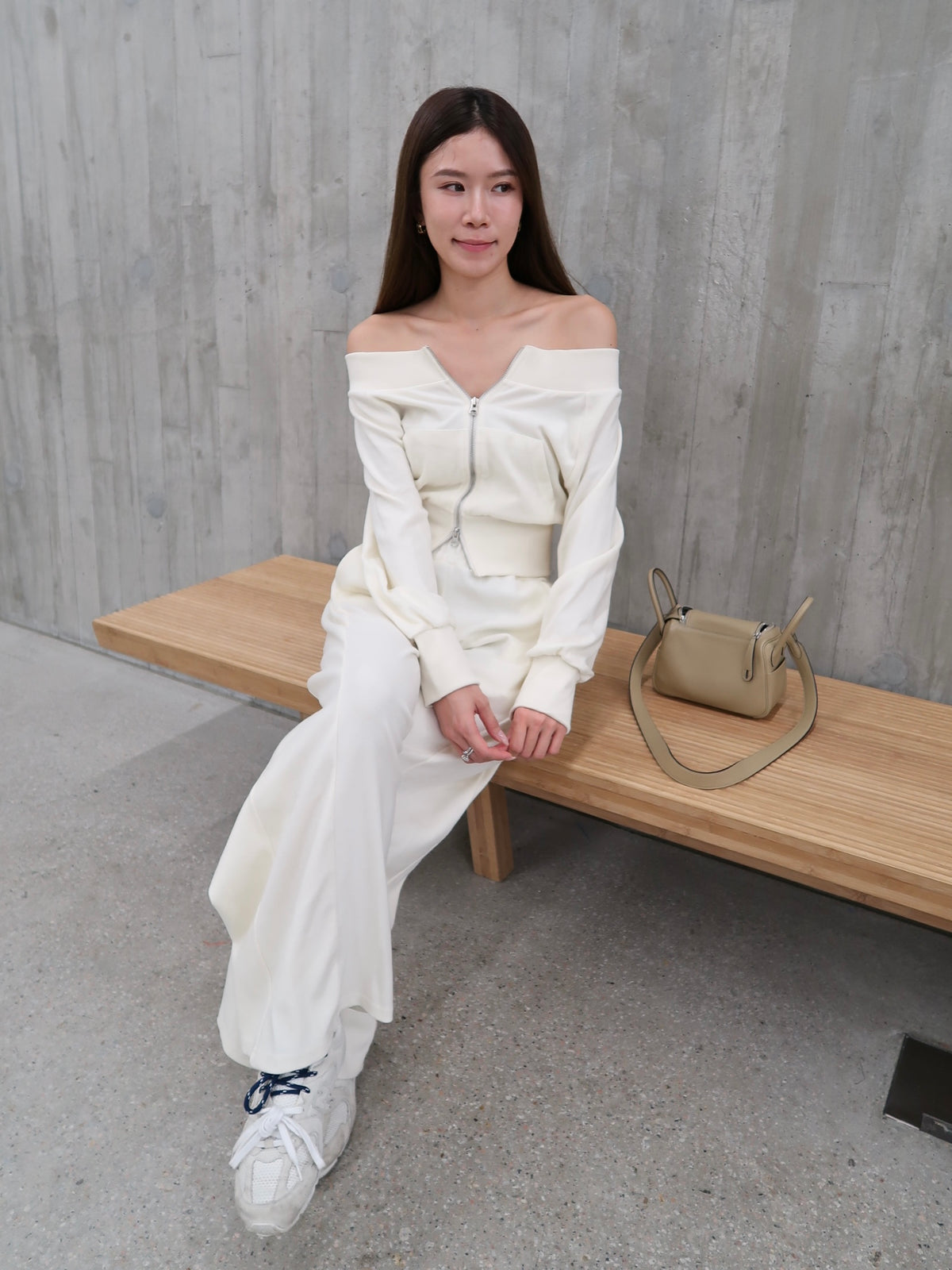 Marshmellow Off Shoulder & Pants Set