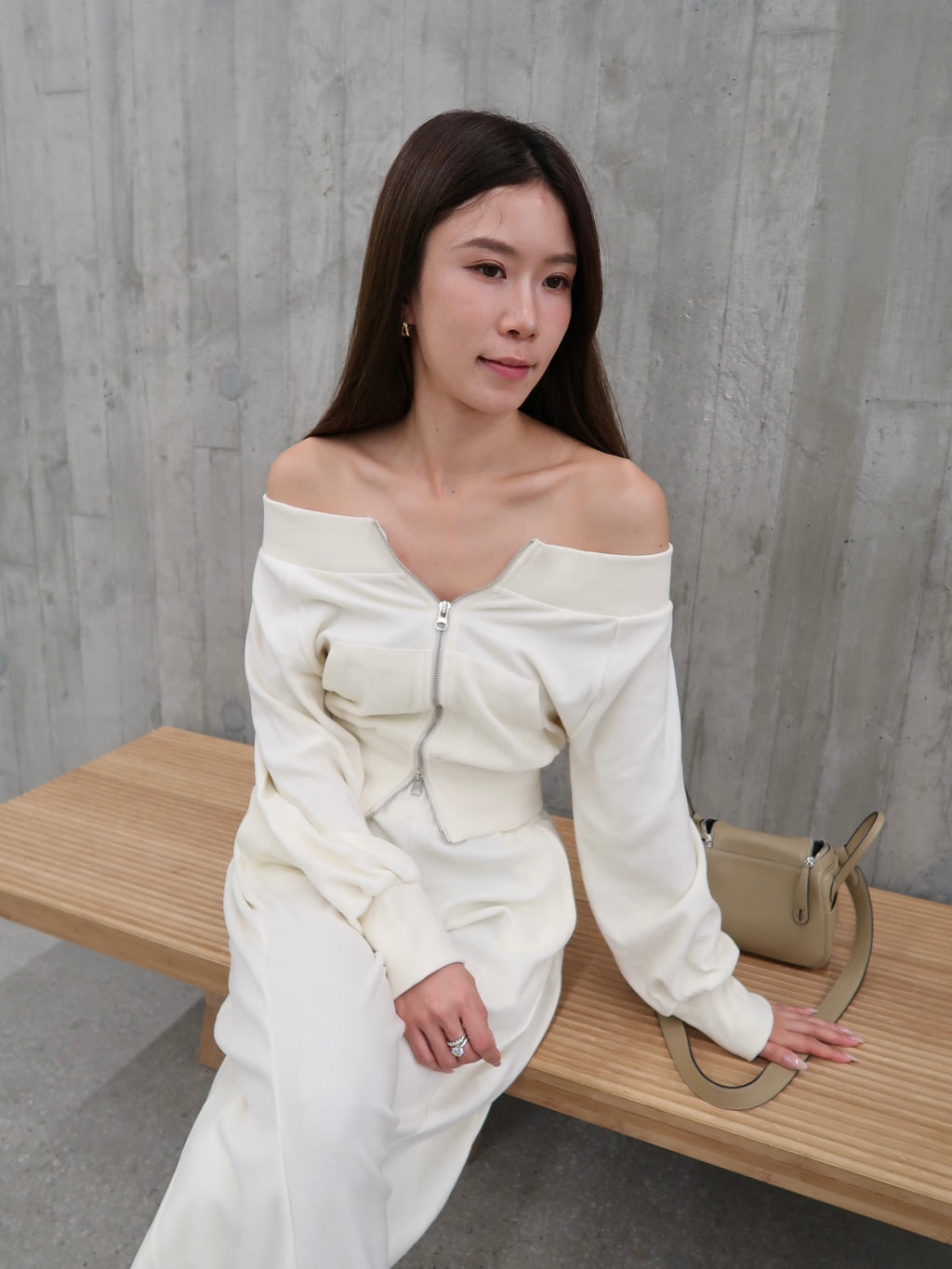 Marshmellow Off Shoulder & Pants Set