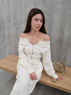 Marshmellow Off Shoulder & Pants Set