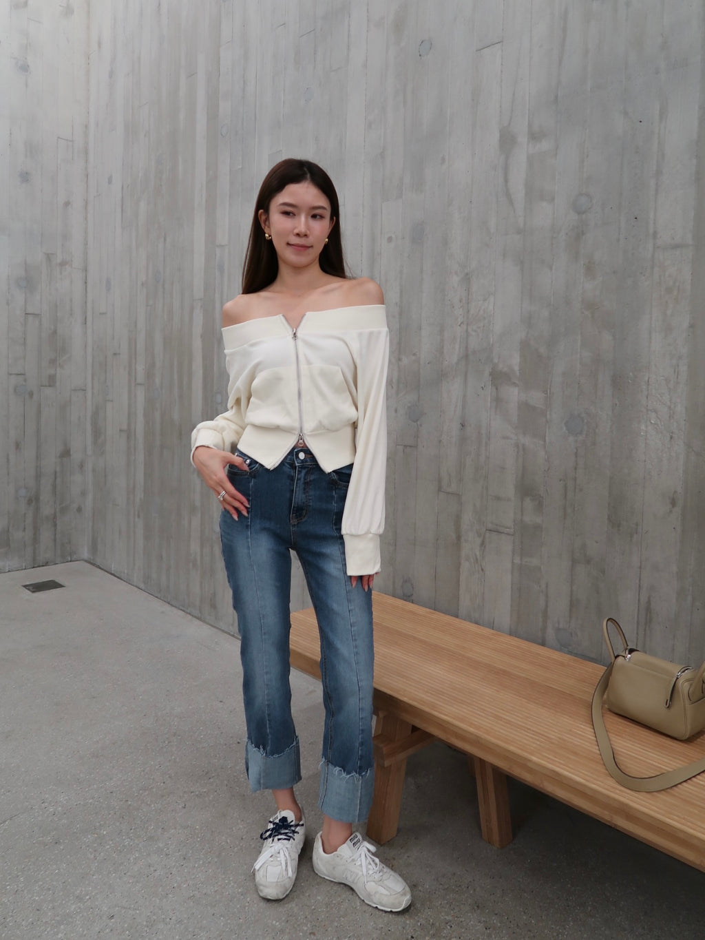 Washed Colour Denim Jeans