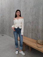 Washed Colour Denim Jeans