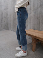 Washed Colour Denim Jeans