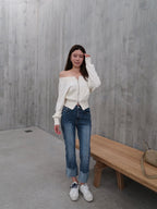 Washed Colour Denim Jeans