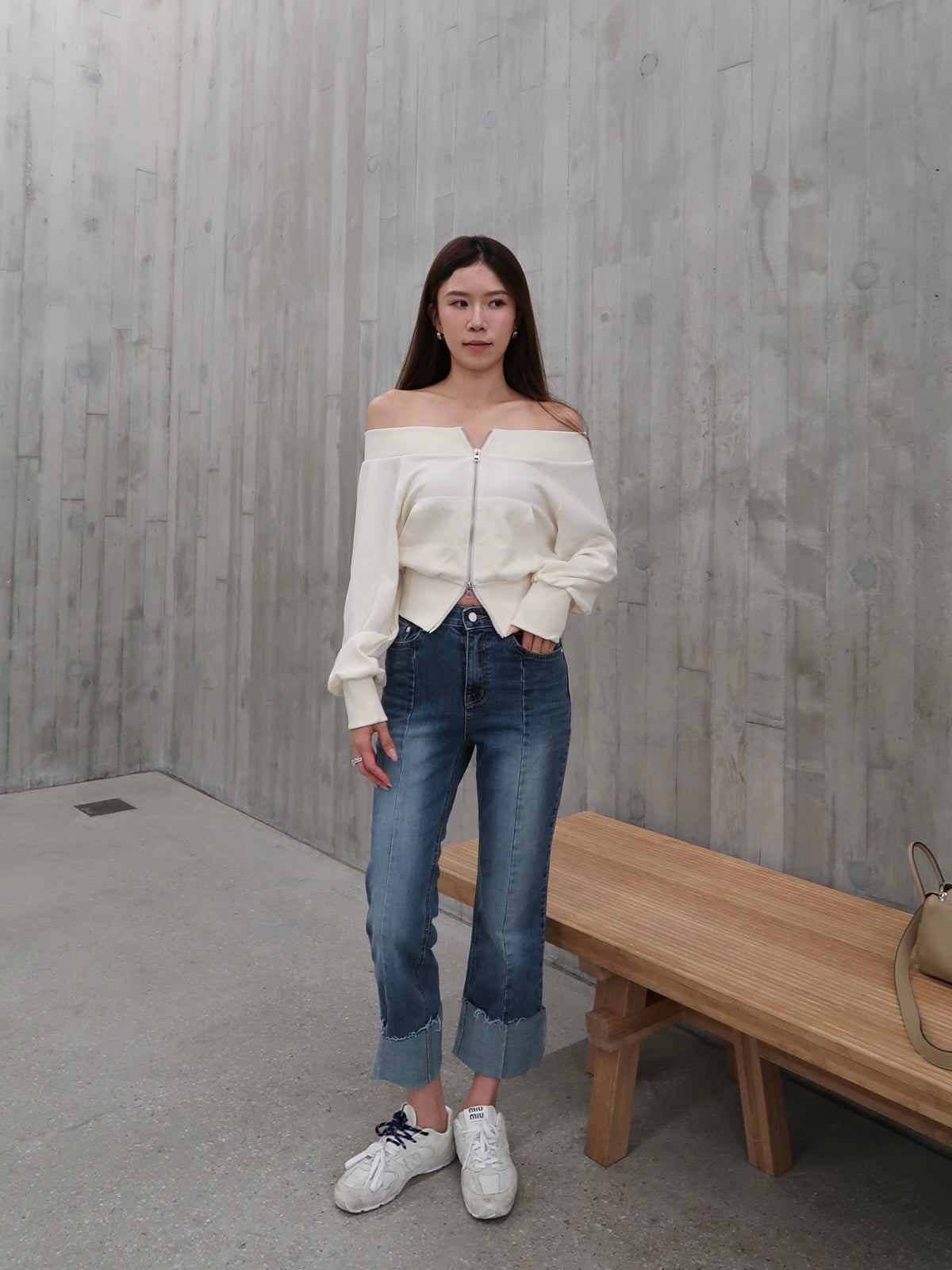 Washed Colour Denim Jeans