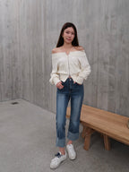 Washed Colour Denim Jeans