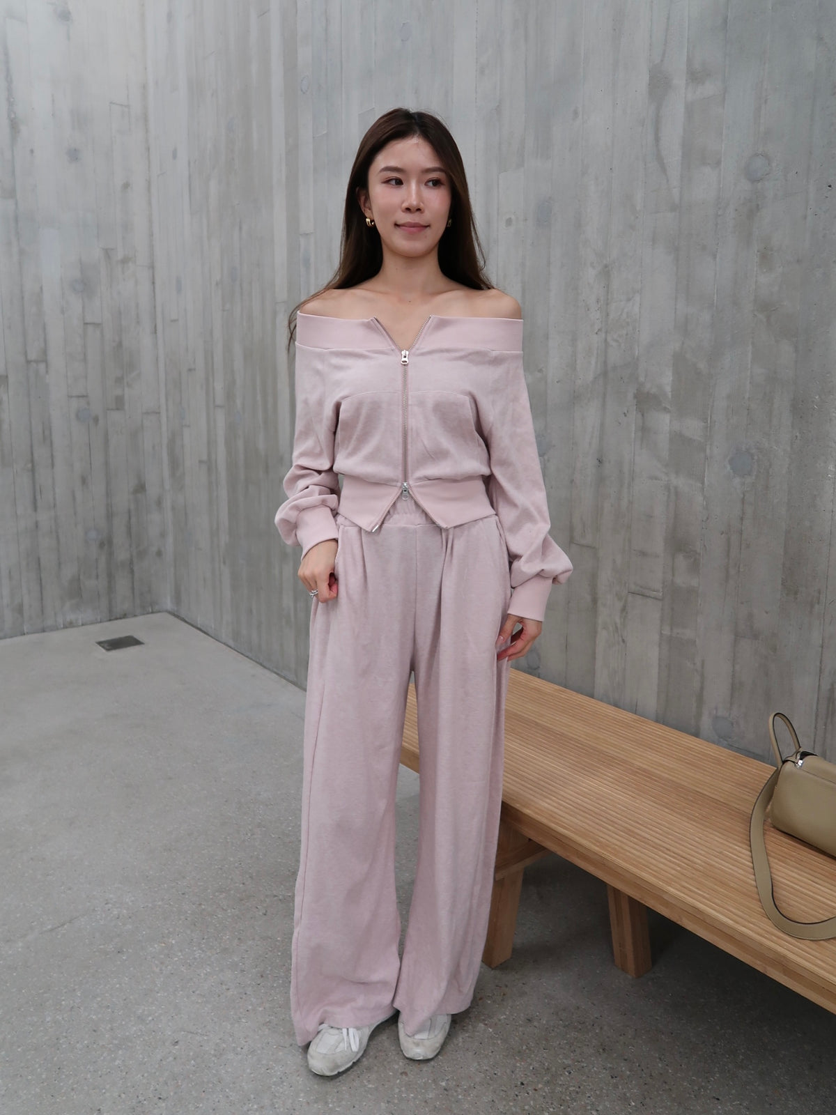 Marshmellow Off Shoulder & Pants Set