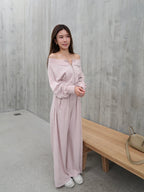 Marshmellow Off Shoulder & Pants Set