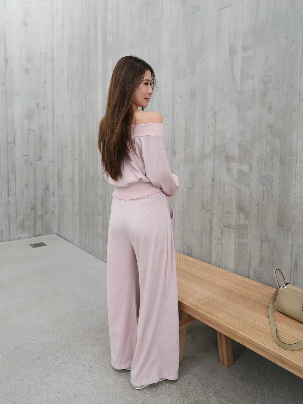 Marshmellow Off Shoulder & Pants Set