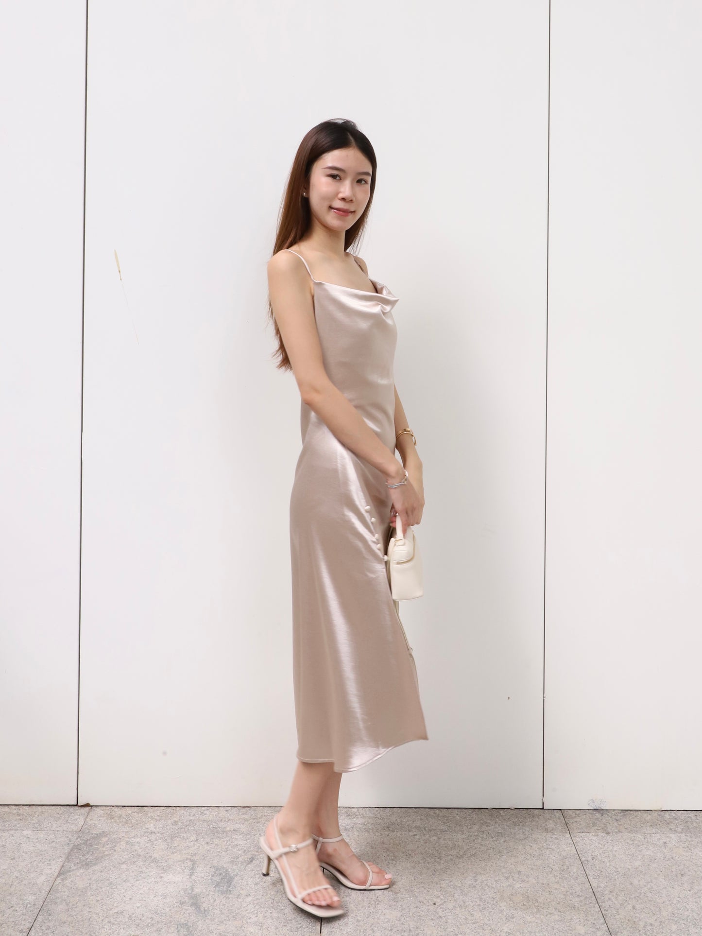 ashchic Silk Made Maxi Dress
