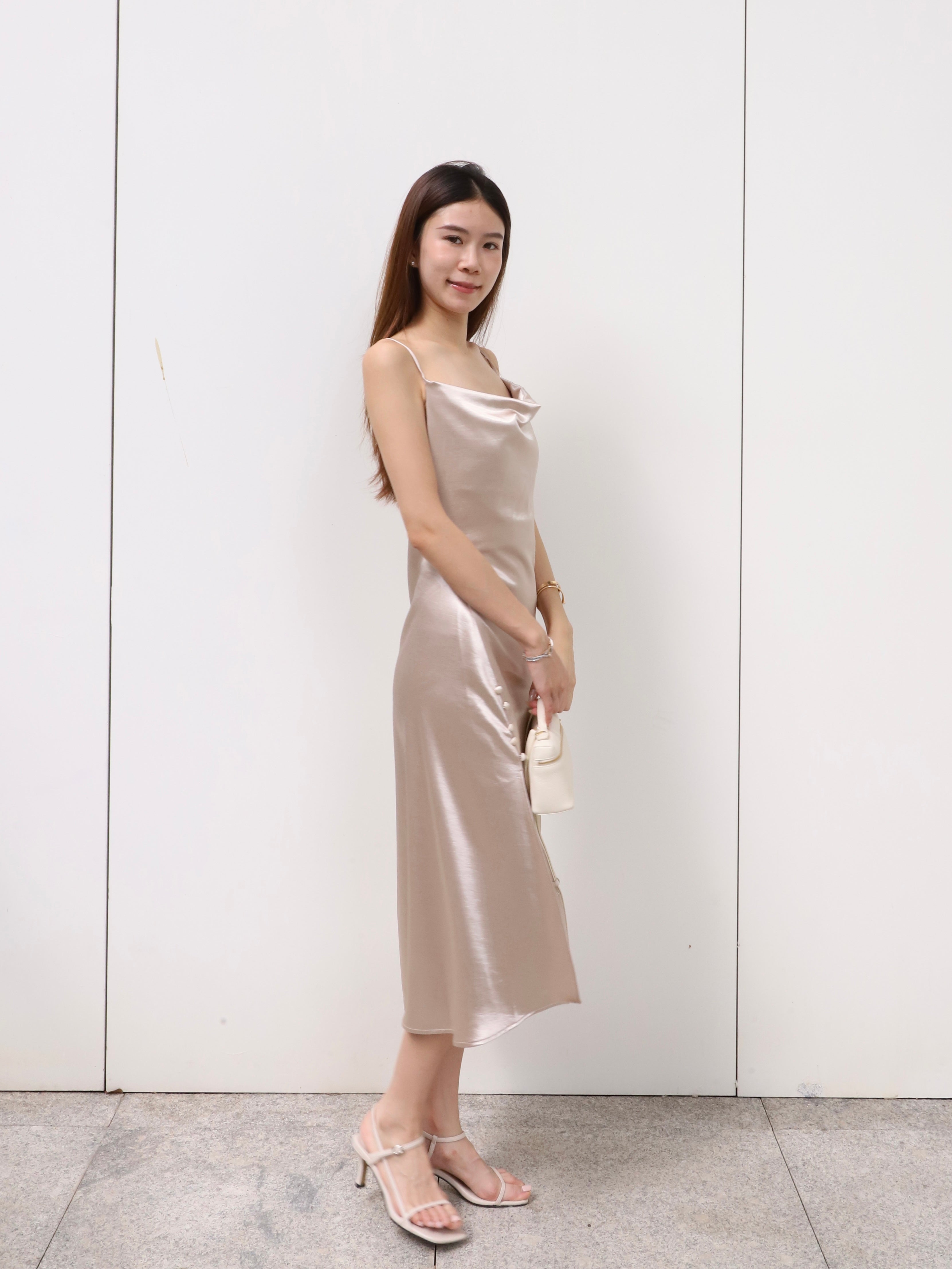 ashchic Silk Made Maxi Dress
