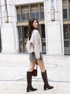 Wool with Scarf Horn Jacket