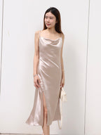 ashchic Silk Made Maxi Dress