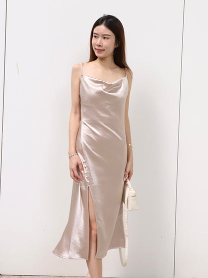 ashchic Silk Made Maxi Dress