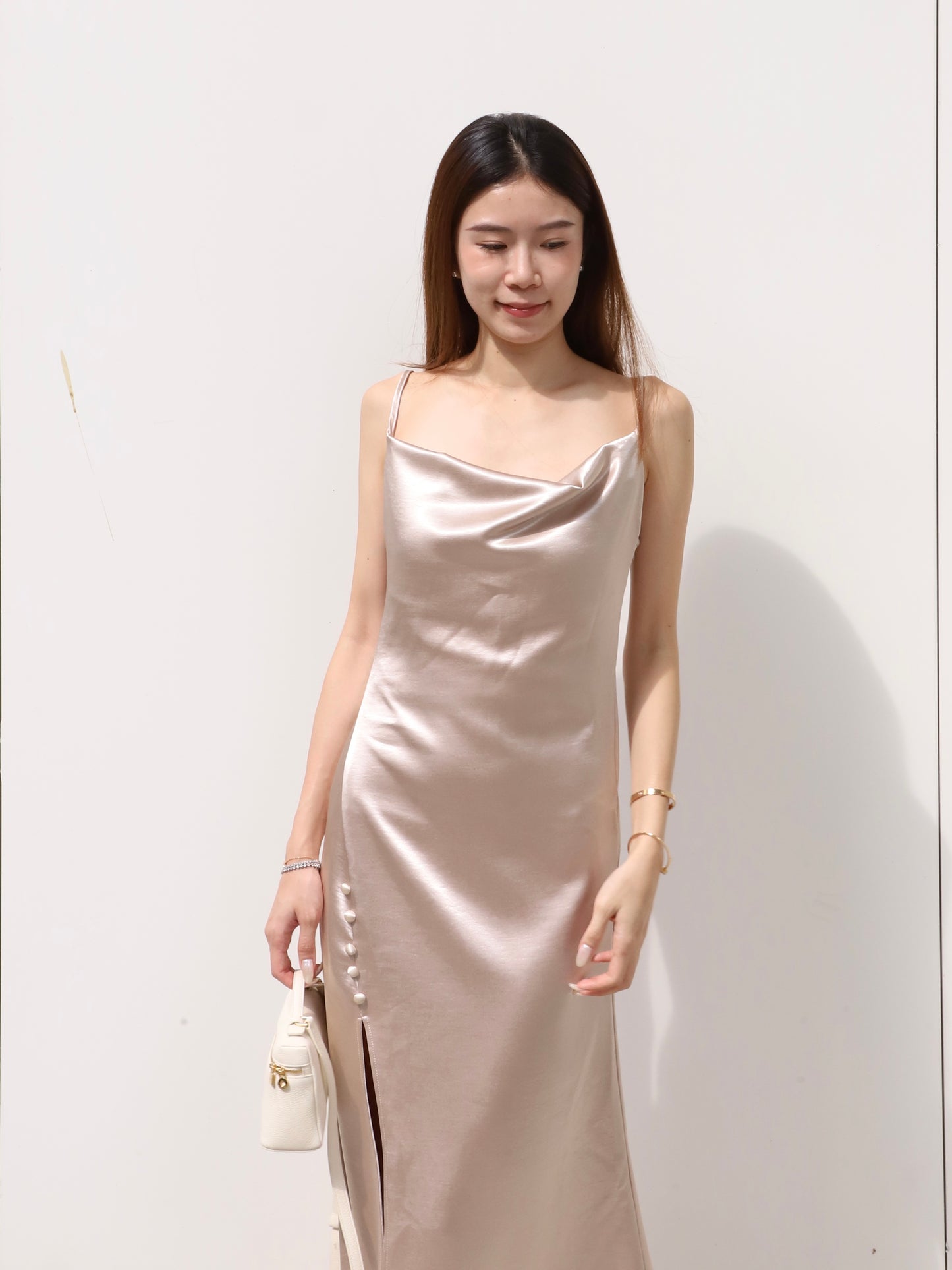 ashchic Silk Made Maxi Dress