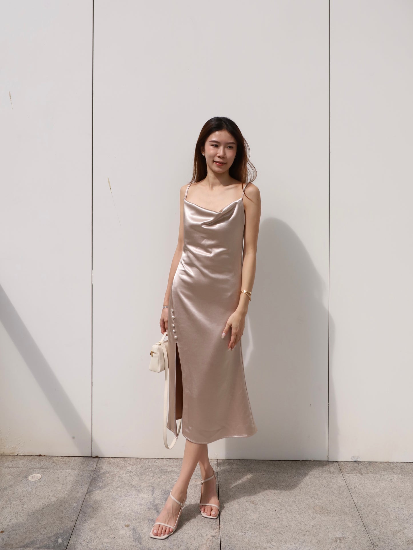 ashchic Silk Made Maxi Dress