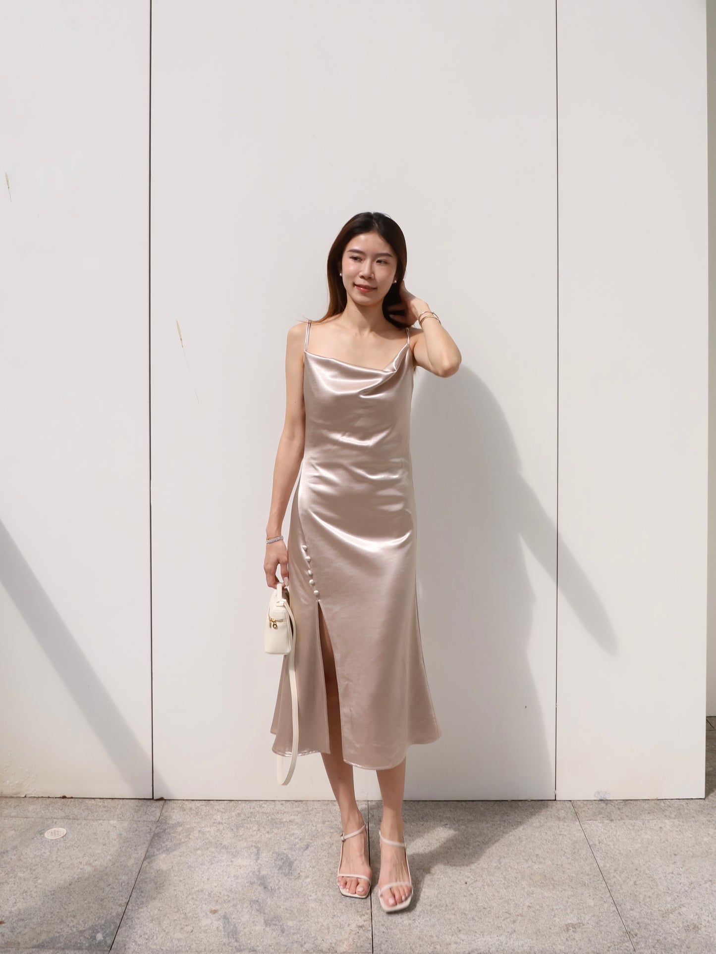 ashchic Silk Made Maxi Dress