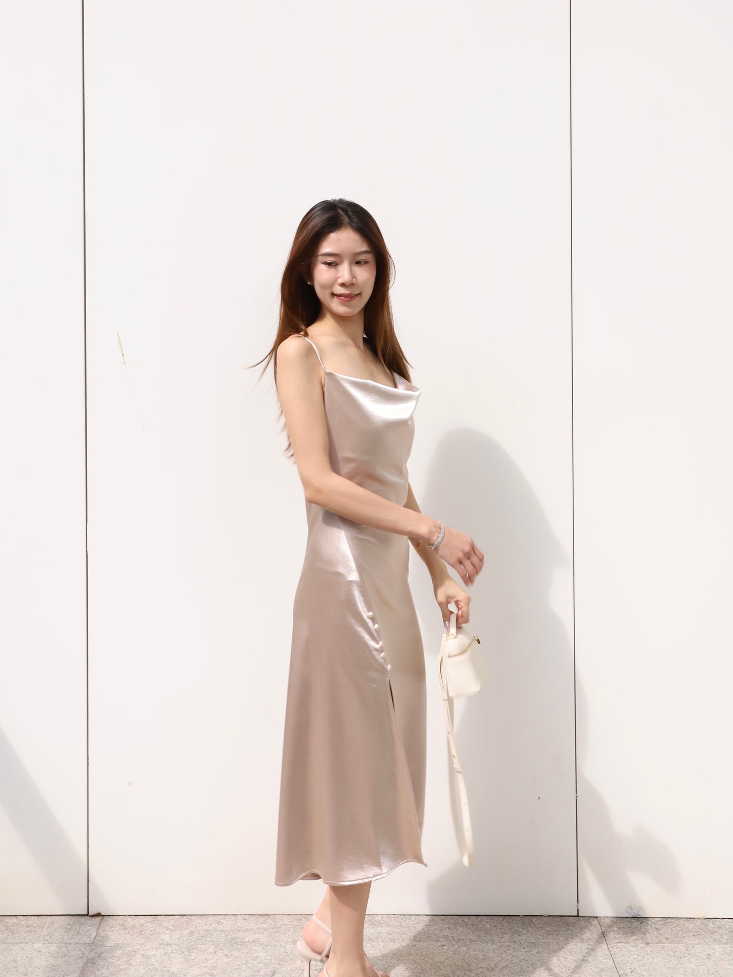 ashchic Silk Made Maxi Dress