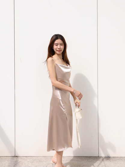 ashchic Silk Made Maxi Dress