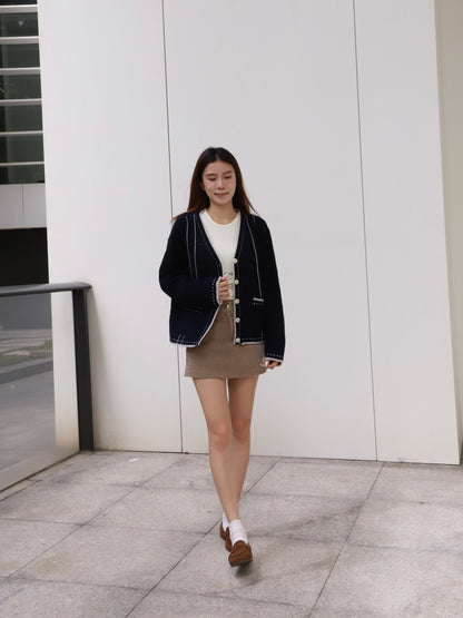 Wool 50% Oversized Cardigan