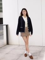 Wool 50% Oversized Cardigan