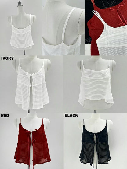 Ribbon 2 ways Tank Top