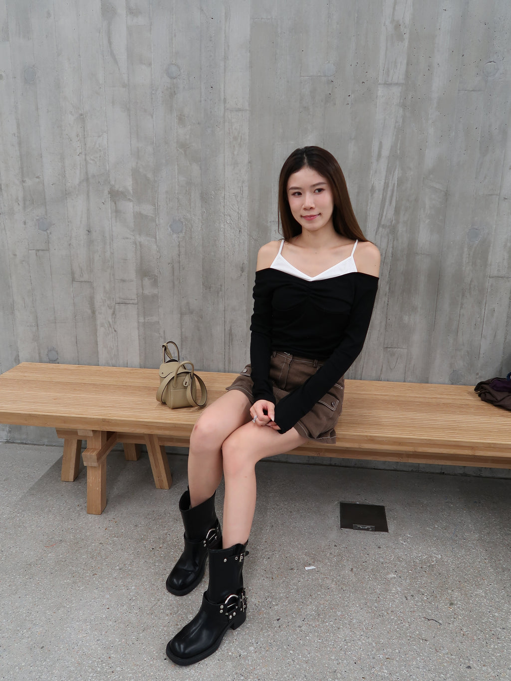 Two layer Mix Long Sleeves Top