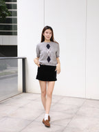 School Style Knitted Set