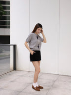 School Style Knitted Set