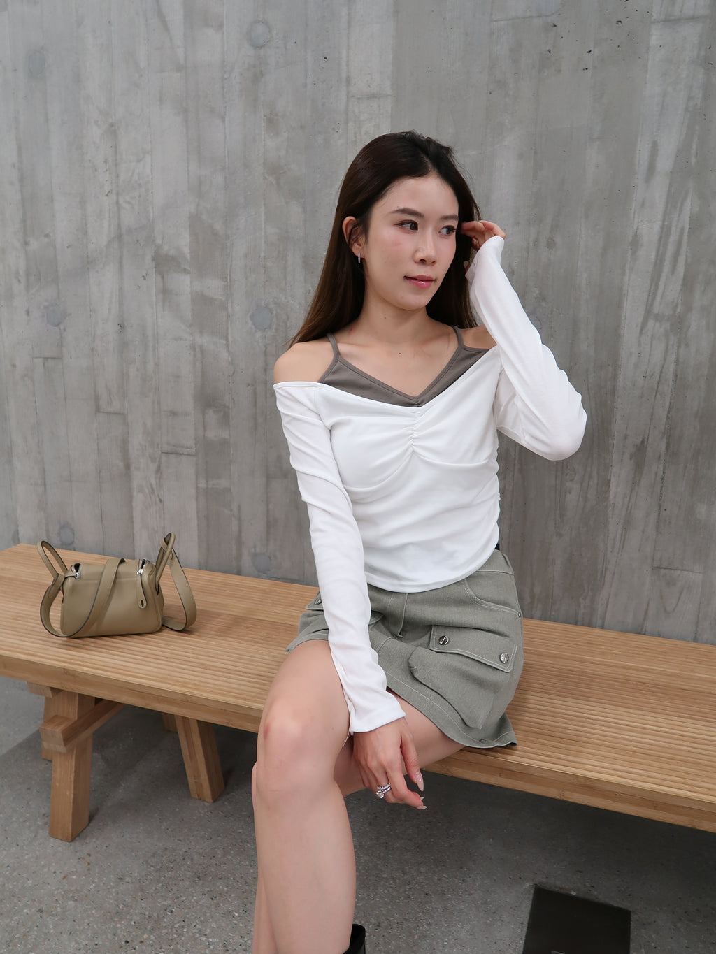 Two layer Mix Long Sleeves Top