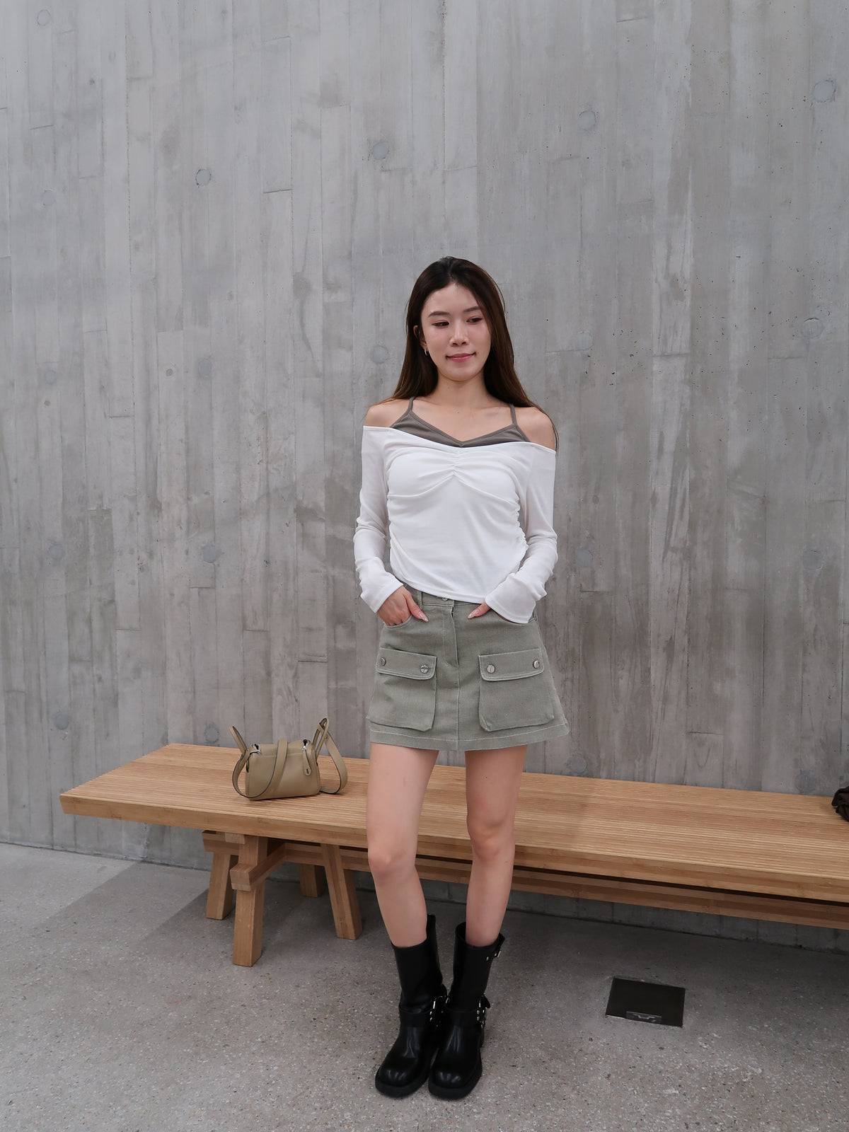 Two layer Mix Long Sleeves Top