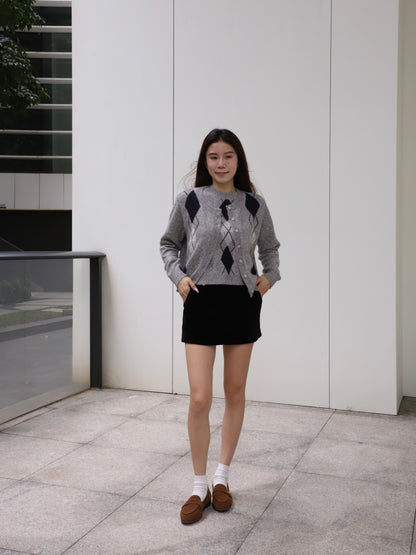 School Style Knitted Set