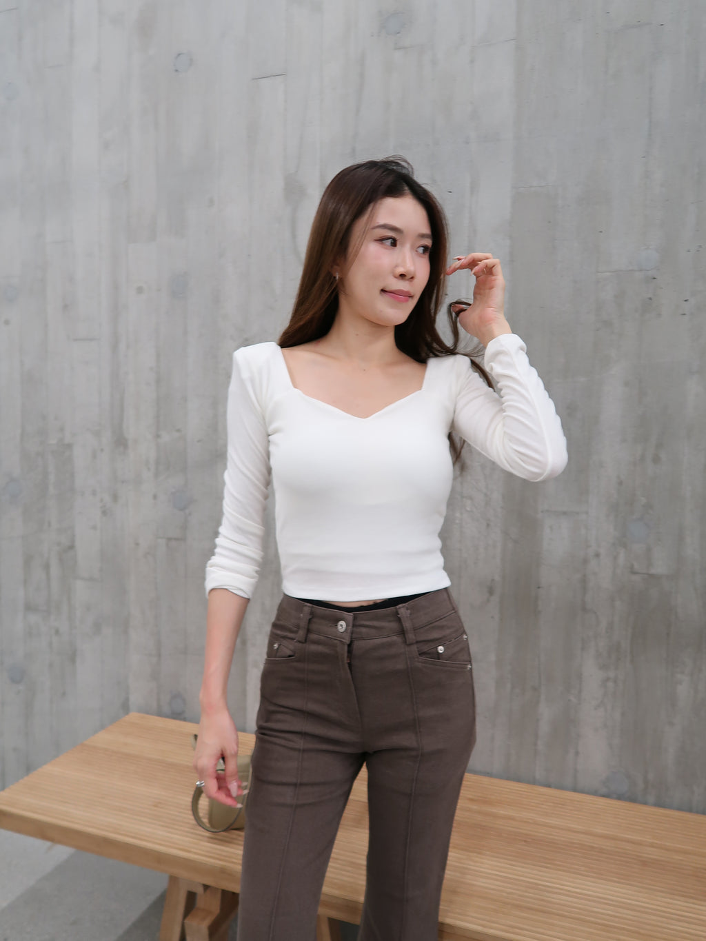 Squareneck Long Sleeves With pads