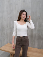 Squareneck Long Sleeves With pads