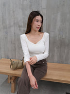 Squareneck Long Sleeves With pads