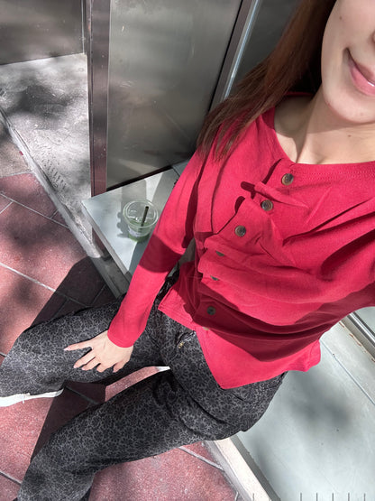 Whole Ruffles Long Sleeves Top