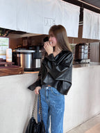 Leather Long Sleeves Shirt