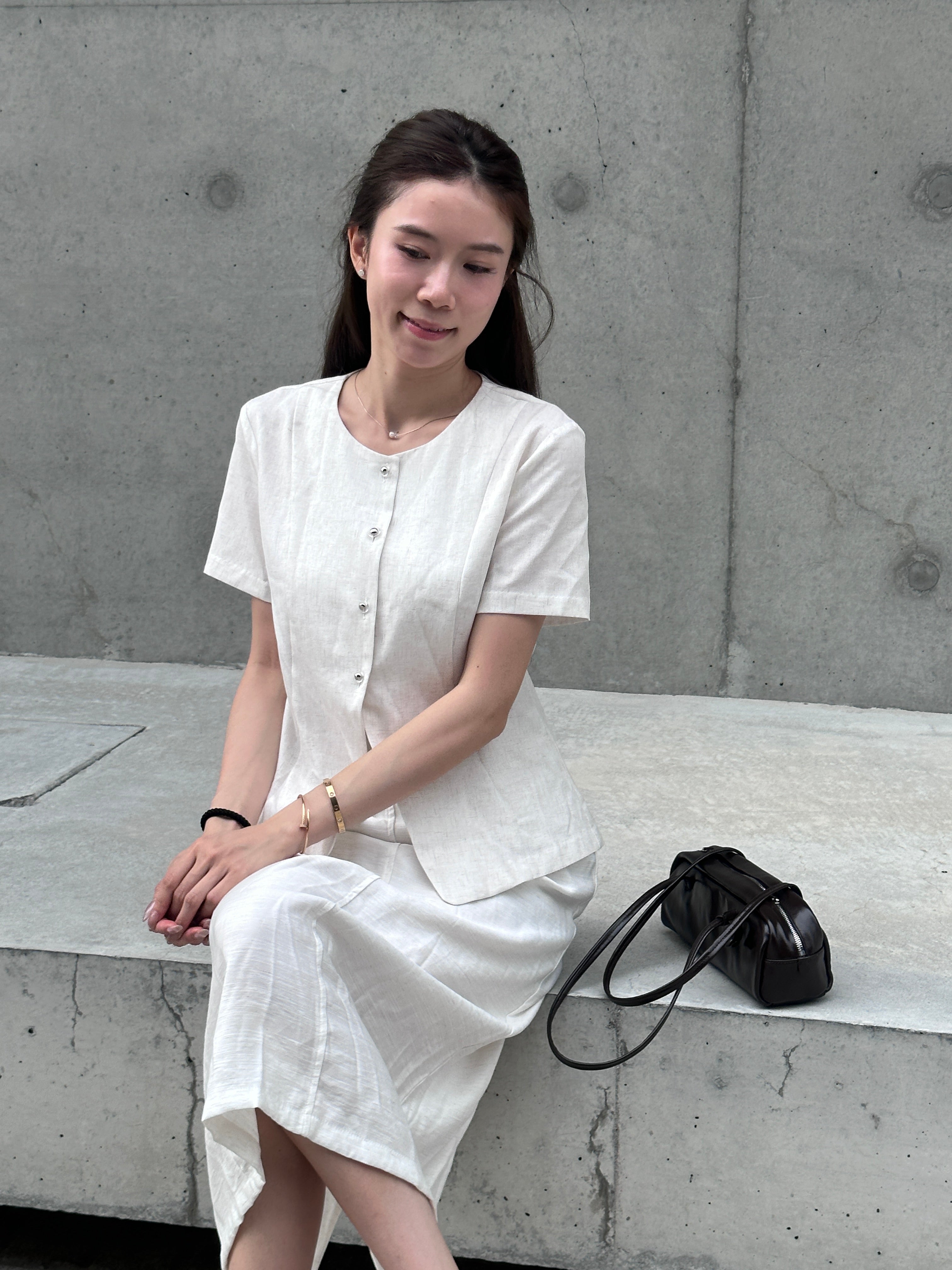 Slim Cut Chiffon Top