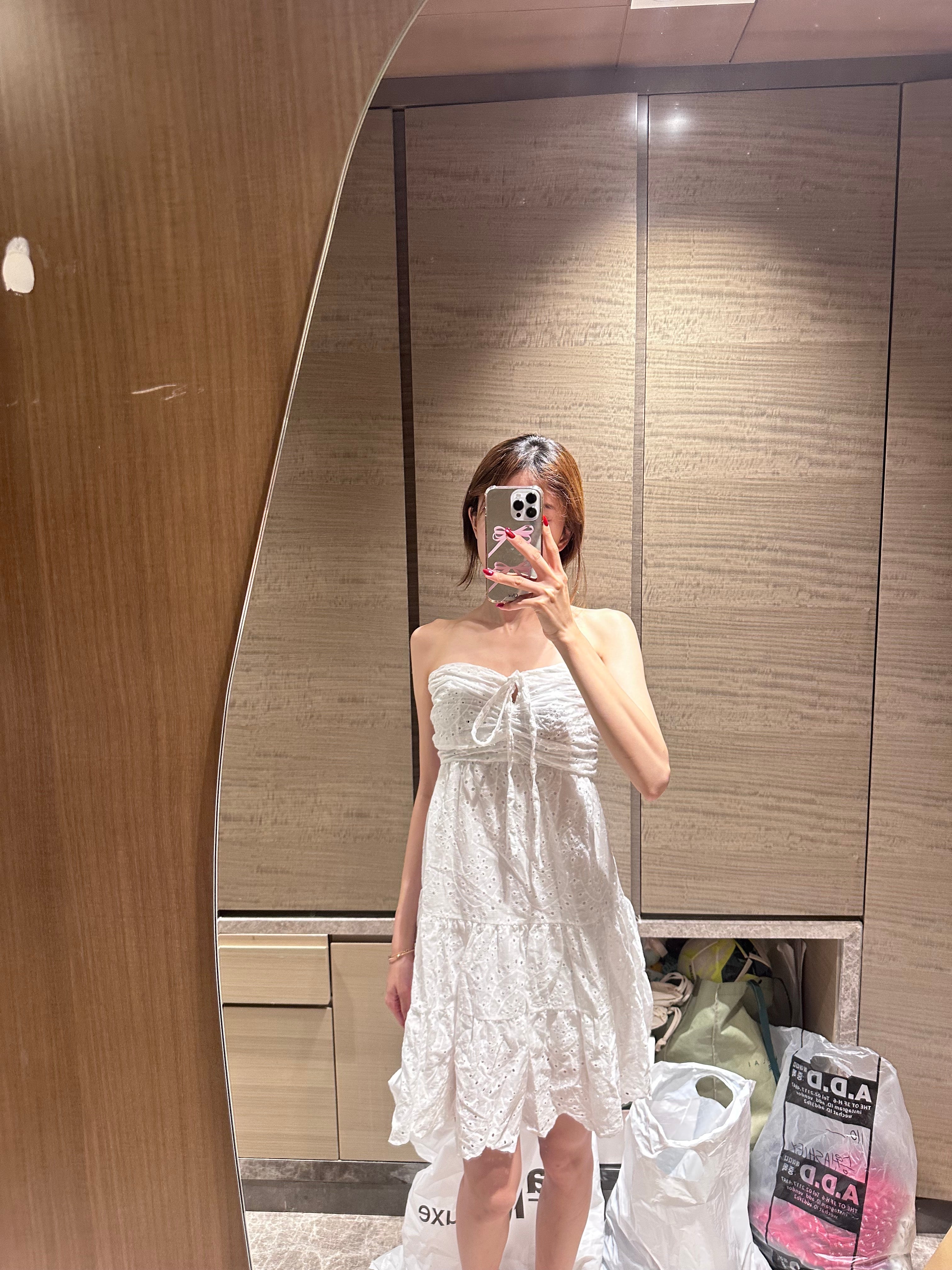 Chamomile Tied Shoulder Maxi Dress