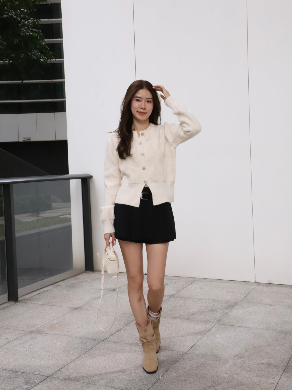 Bling Sliver Button Cardigan