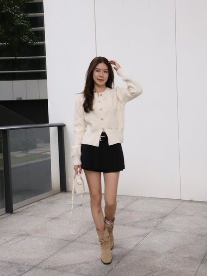 Bling Sliver Button Cardigan