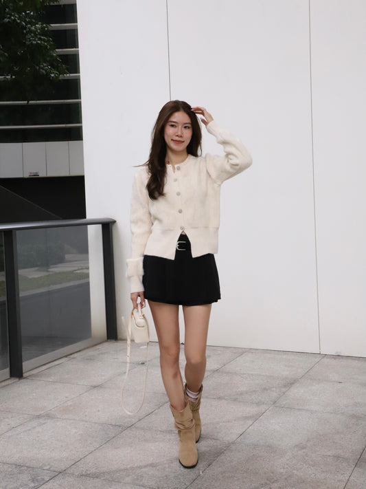 Bling Sliver Button Cardigan