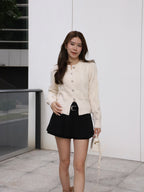 Bling Sliver Button Cardigan