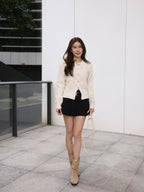 Bling Sliver Button Cardigan