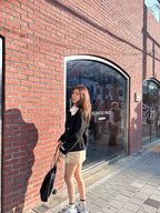Collar Neck Designed Wool Jacket