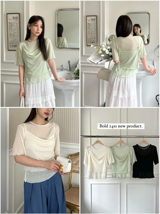 Doubled Layers Separate T Top
