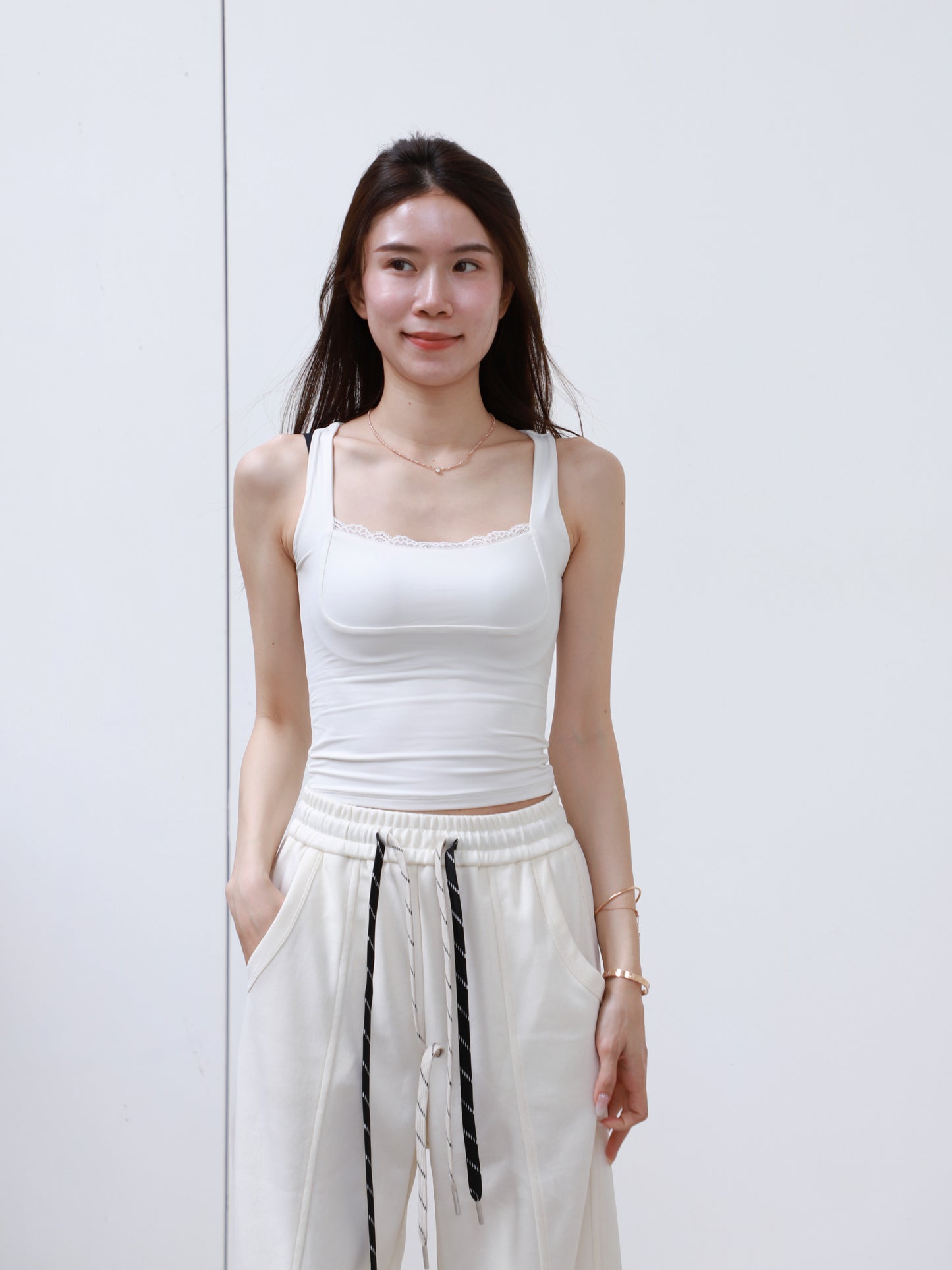 Mix Strap Cotton Pants