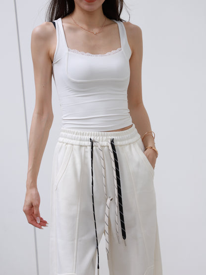 Mix Strap Cotton Pants