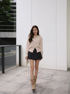 Bling Sliver Button Cardigan